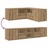 vidaXL Eckregal Artisan-Eiche 200x40x45 cm Holzwerkstoff