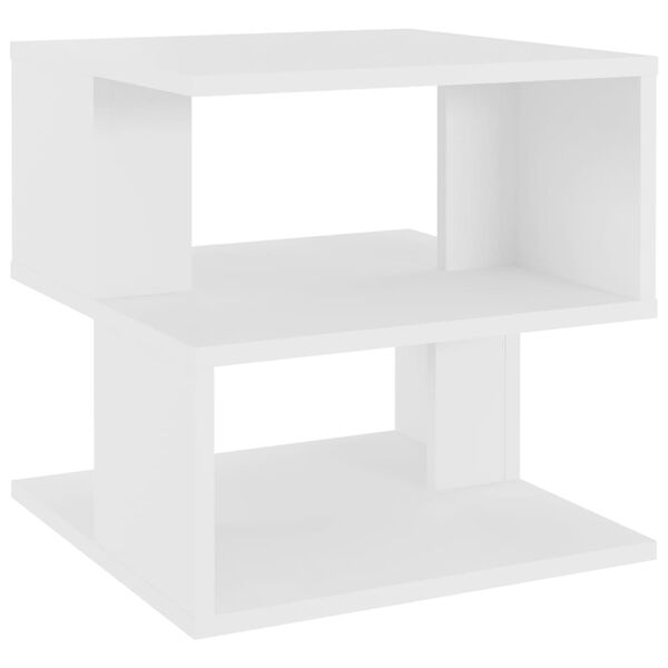 vidaXL Beistelltisch Wei&szlig; 40x40x40 cm Holzwerkstoff
