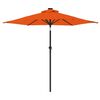 vidaXL Sonnenschirm mit Stahlmast Terracotta 225x225x212 cm