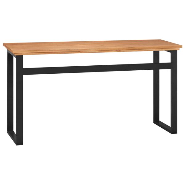 vidaXL Schreibtisch 120x45x75 cm Massivholz Teak