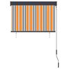 vidaXL Au&szlig;enrollo 100 x 250 cm Gelb und Blau