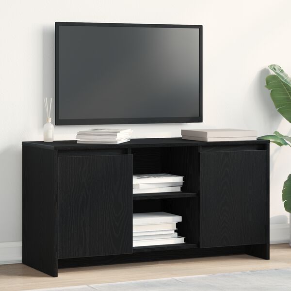 vidaXL TV-Schr&auml;nk Schwarz Eichen-Optik 102 x 37,5 x 52,5 cm