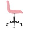 vidaXL Esszimmerst&uuml;hle 2 Stk. Drehbar Rosa Samt