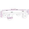 vidaXL Transportroller 2 Stk. Rund &Oslash;38x11,5 cm 250 kg