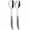 Lou Laguiole 2-tlg. Salatbesteck-Set Tradition Braun