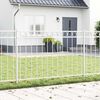 vidaXL Zaunelement Wei&szlig; 170 x 130 cm Stahl