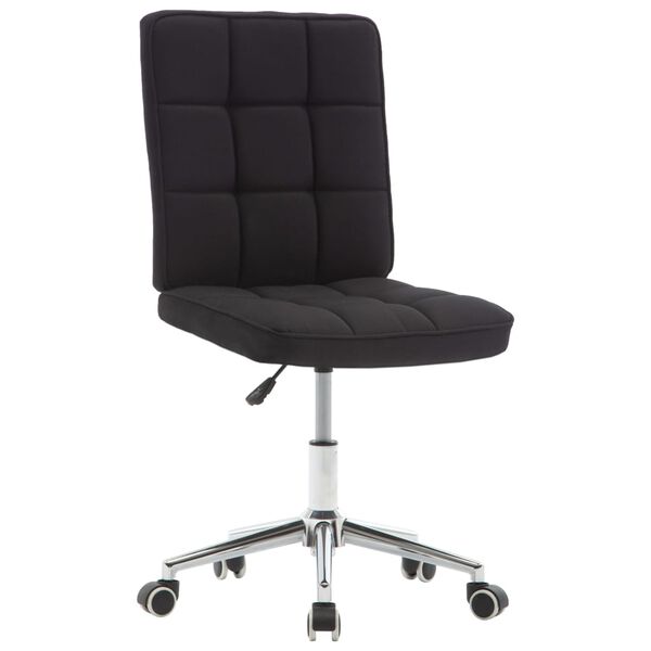 vidaXL Esszimmerst&uuml;hle 2 Stk. Schwarz Stoff