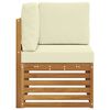 vidaXL Outdoor Ecksofa Massivholz Akazie Natur