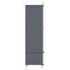 vidaXL Kreidetafel Kleiderschrank ROROS Grau und Wei&szlig; 90 x 45 x 165 cm