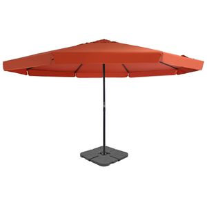 vidaXL Sonnenschirm mit Tragbarem Sonnenschirmst&auml;nder Terrakotta