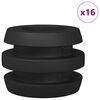 vidaXL Tischfu&szlig;ball Bumper 3 x 3 x 2 cm Stange 16 pcs Schwarz