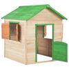 vidaXL Kinderspielhaus Tannenholz Gr&uuml;n