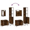 vidaXL 3-tlg. Badm&ouml;bel-Set R&auml;uchereiche Holzwerkstoff