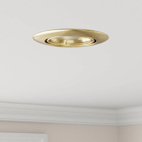 vidaXL Spotlight 6 pcs Gold 9 x 9 x 2,5 cm Metall