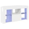 vidaXL Eck-LED-TV-Schrank Wandmontiert Hochglanz Wei&szlig; 100 x 40 x 50 cm