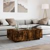 vidaXL Couchtisch mit Infinity-LED R&auml;uchereiche 116x69x40 cm