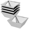 vidaXL Garten-Pflanzgef&auml;&szlig; 5 stk. Silber 40 x 40 x 15 cm