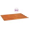 vidaXL Dachplatten 12 Stk. Rostig 60x44 cm Cortenstahl