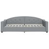 vidaXL Tagesbett Ausziehbar mit Schubladen Hellgrau 90x200 cm Stoff