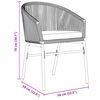 vidaXL Garten Essgruppe 9 pcs Braun Poly-Rattan