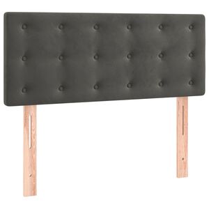 vidaXL Kopfteil Dunkelgrau 100x5x78/88 cm Samt