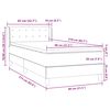 vidaXL Boxspringbett mit Matratze Dunkelgr&uuml;n 80x210 cm Samt