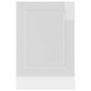 vidaXL Geschirrsp&uuml;lerblende Porto Hochglanz-Wei&szlig; 45x1,5x67 cm
