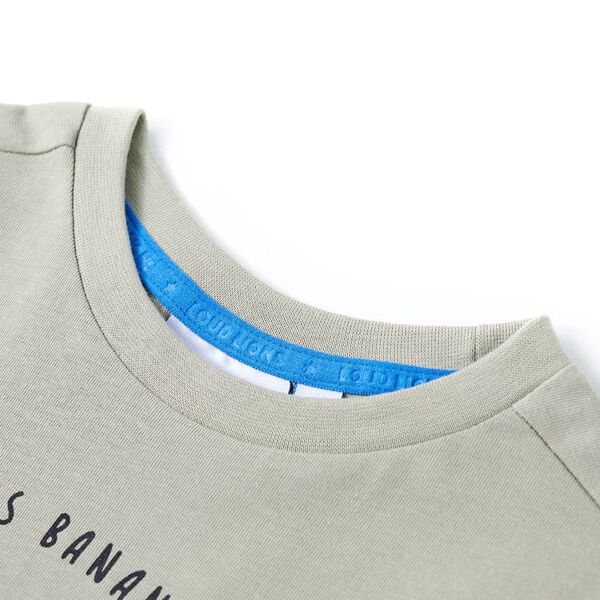 Kinder-T-Shirt Helles Khaki 140