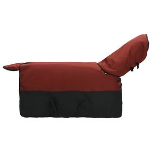 vidaXL Pferdedecke Bordeaux und Schwarz 75 cm Polyester