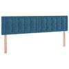 vidaXL Bett mit Stauraum und LED mit LED Dunkelblau 160 x 200 cm Samt