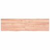 vidaXL Wandregal Hellbraun 120x30x(2-4) cm Massivholz Eiche Behandelt