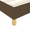 vidaXL Boxspringbett mit Matratze Dunkelbraun 160x200 cm Stoff