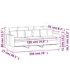 vidaXL 3-Sitzer-Sofa Gelb 180 cm Samt