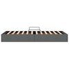 vidaXL Aufbewahrungsbett mit Matratze Dunkelgrau 90 x 190 cm Stoff