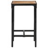 vidaXL 3-tlg. Bar-Set Raues Mangoholz und Metall