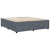 vidaXL Bettgestell ohne Matratze Dunkelgrau 180x200 cm Samt