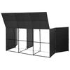 vidaXL M&uuml;lltonnenbox f&uuml;r 3 Tonnen Schwarz 229x78x120 cm Poly Rattan