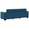 vidaXL | Blauer Samtsofa | mit Kissen Blau Samt