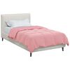 vidaXL Ganzjahresbettdecke Gepolstert Rosa 140 x 220 cm Mikrofaser