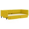 vidaXL Tagesbett Ausziehbar mit Schubladen Gelb 100x200 cm Samt