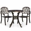 vidaXL 3-tlg. Bistro-Set Aluminiumguss Bronzen