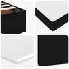 vidaXL Ottoman-Bett mit Matratzen & LEDs Schwarz 160x200 cm Samt