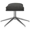 vidaXL Fu&szlig;hocker Dunkelgrau 60x60x35 cm Stoff