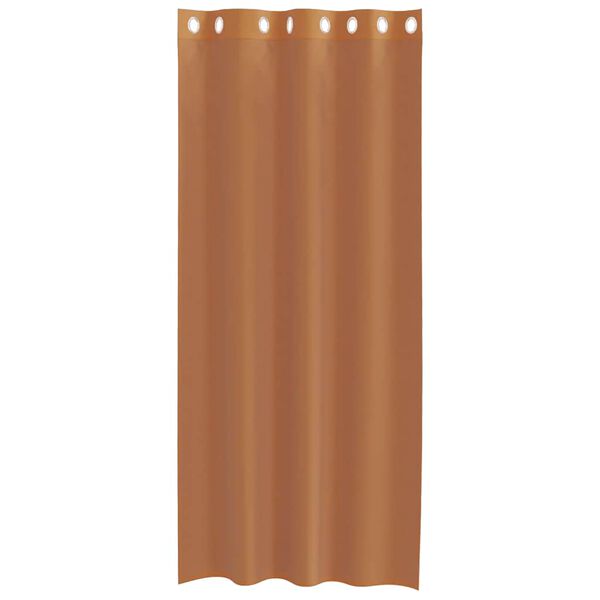vidaXL Voile Vorh&auml;nge mit &Ouml;sen 2 Stk. Terrakotta