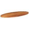 vidaXL Tischplatte 140x50x2,5 cm Oval Massivholz Akazie