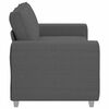 vidaXL Zweisitzer-Sofa Dunkelgrau 140 cm Cordstoff