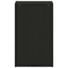 vidaXL Badezimmerschrank Wandmontiert Schwarz 39 x 23,5 x 65 cm