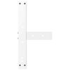 vidaXL Couchtischbeine T-Form 2 Stk. Wei&szlig; 40x25x(30-31) cm Stahl