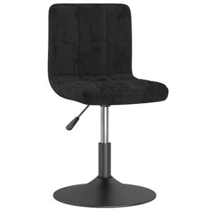 vidaXL Barhocker Drehbar Schwarz Samt