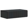 vidaXL Wandmontierter Beistelltisch Schwarz 59 x 34,5 x 17 cm